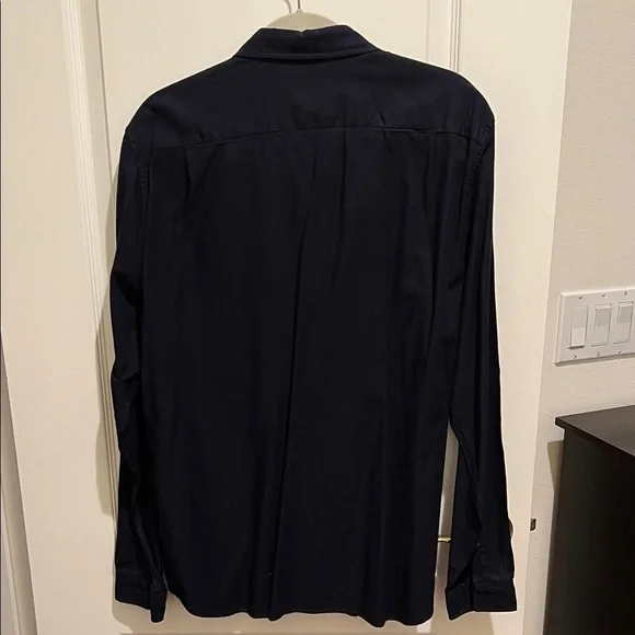 Lacoste Men's Dark Blue Casual Button Down Shirt - Picture 3 of 3